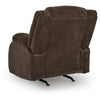 Duke Power Rocker Recliner Chair| Pillow Top Arms | USB Ports | Brown Velvet