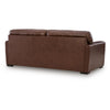 Liano Modern Sofa with Wide Seating | Low-Profile Base | Brown Leather 95"