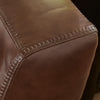 Liano Modern Sofa with Wide Seating | Low-Profile Base | Brown Leather 95"