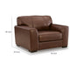 Liano Oversized Chair | Low-Profile Legs | Canyon Leather-Faux Leather