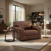 Liano Oversized Chair | Low-Profile Legs | Canyon Leather-Faux Leather