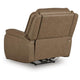 Glenn Power Recliner Chair with Adjustable Headrest | USB Port | Brown Leather