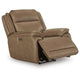 Glenn Power Recliner Chair with Adjustable Headrest | USB Port | Brown Leather