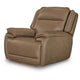 Glenn Power Recliner Chair with Adjustable Headrest | USB Port | Brown Leather