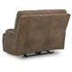 Bucky Power Recliner Chair | Adjustable Headrest | USB Port | Brown Faux Leather