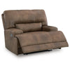 Bucky Power Recliner Chair | Adjustable Headrest | USB Port | Brown Faux Leather