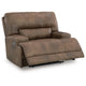 Bucky Power Recliner Chair | Adjustable Headrest | USB Port | Brown Faux Leather