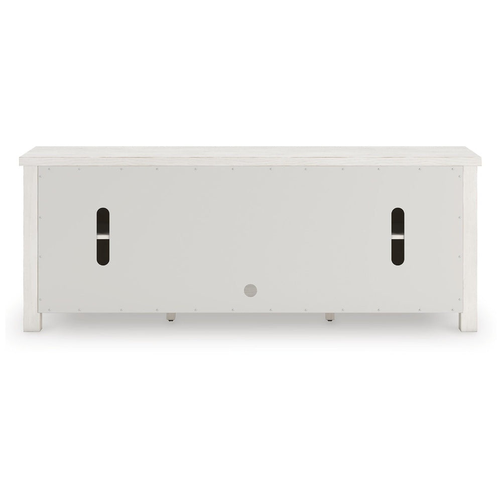 Lea TV St& Media Console | 2 Doors & Drawer | Antique White Hardwood 72"
