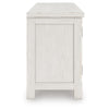 Lea TV St& Media Console | 2 Doors & Drawer | Antique White Hardwood 72"