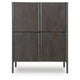 Orso Accent Cabinet with 4 Doors & Interior Shelves | Brown Wood 52"