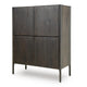 Orso Accent Cabinet with 4 Doors & Interior Shelves | Brown Wood 52"