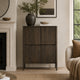 Orso Accent Cabinet with 4 Doors & Interior Shelves | Brown Wood 52"