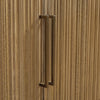 Nyara Accent Cabinet | Fluted Doors and Storage | Antique Beige Wood 68"