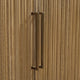 Nyara Accent Cabinet | Fluted Doors and Storage | Antique Beige Wood 68"