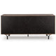 Monty Starburst Accent Cabinet | Metal Legs | Storage | Gray-Brown Wood 64"