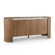 Fitzy Accent Cabinet with White Marble Top | Brown Mango Wood 66''