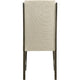 Heri Dining Side Chair Set of 2 | Tufted Back | Beige | Chocolate Brown