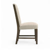 Heri Dining Side Chair Set of 2 | Tufted Back | Beige | Chocolate Brown