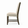Heri Dining Side Chair Set of 2 | Tufted Back | Beige | Chocolate Brown