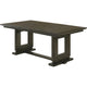 Heri Dining Table w 2 Leaves | Trestle Base | Chocolate Brown 54-90"