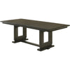 Heri Dining Table w 2 Leaves | Trestle Base | Chocolate Brown 54-90"