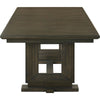 Heri Dining Table w 2 Leaves | Trestle Base | Chocolate Brown 54-90"