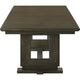 Heri Dining Table w 2 Leaves | Trestle Base | Chocolate Brown 54-90"