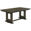 Heri Dining Table w 2 Leaves | Trestle Base | Chocolate Brown 54-90"