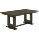 Heri Dining Table w 2 Leaves | Trestle Base | Chocolate Brown 54-90"