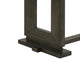 Heri Dining Table w 2 Leaves | Trestle Base | Chocolate Brown 54-90"