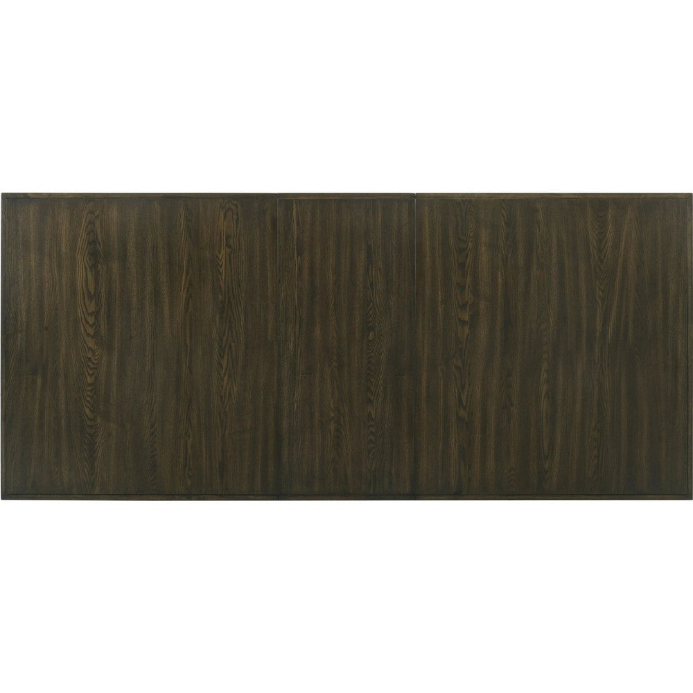 Heri Dining Table w 2 Leaves | Trestle Base | Chocolate Brown 54-90"