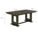 Heri Dining Table w 2 Leaves | Trestle Base | Chocolate Brown 54-90"