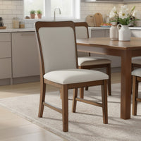 Dark Oak Brown, Off White