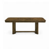 Moor Dining Table | 2 Leaves | Knotty Veneer Top | Dark Oak Brown 39-71"
