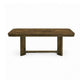 Moor Dining Table | 2 Leaves | Knotty Veneer Top | Dark Oak Brown 39-71"