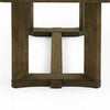 Moor Dining Table | 2 Leaves | Knotty Veneer Top | Dark Oak Brown 39-71"