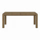 Rell Dining Table w Leaf | Knotty Oak Veneer Top | Antique Brown 64-82"