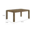 Rell Dining Table w Leaf | Knotty Oak Veneer Top | Antique Brown 64-82"