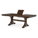 Mali Dining Table w Butterfly Leaf | Trestle Base | Dark Brown 64-82"