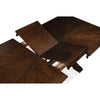 Mali Dining Table w Butterfly Leaf | Trestle Base | Dark Brown 64-82"