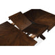 Mali Dining Table w Butterfly Leaf | Trestle Base | Dark Brown 64-82"