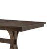Mali Dining Table w Butterfly Leaf | Trestle Base | Dark Brown 64-82"