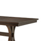 Mali Dining Table w Butterfly Leaf | Trestle Base | Dark Brown 64-82"