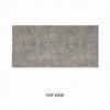 Seba Dining Table | Cement 3D Paper Veneer Top | Panel Legs | Black 72"