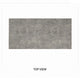 Seba Dining Table | Cement 3D Paper Veneer Top | Panel Legs | Black 72"