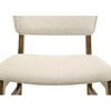 Stan Dining Chair Set of 2 | Noble Platinum Beige Fabric | Walnut Brown