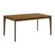Stan Rectangular Dining Table | Flared Legs | Smoke Walnut Brown 63"