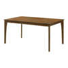 Stan Rectangular Dining Table | Flared Legs | Smoke Walnut Brown 63"