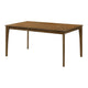 Stan Rectangular Dining Table | Flared Legs | Smoke Walnut Brown 63"