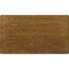 Stan Rectangular Dining Table | Flared Legs | Smoke Walnut Brown 63"